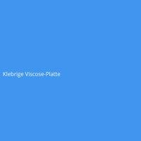 Klebrige Viscose-Platte