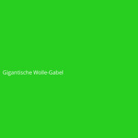 Gigantische Wolle-Gabel