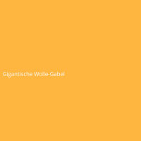 Gigantische Wolle-Gabel
