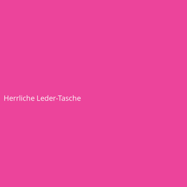 Herrliche Leder-Tasche